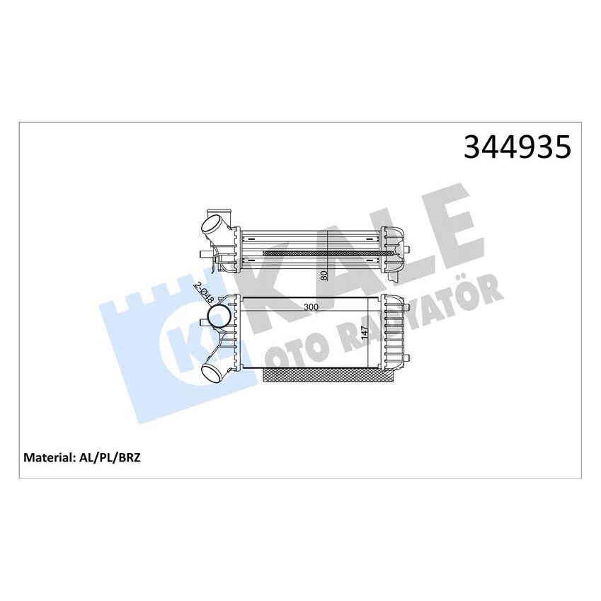 KALE RADYATOR TURBO INTERCOLL RADYATORU FOCUS III CB8 11 14 1.6 TDCİ FOCUS IIII CEW 14 C-MAX 06 11 10 15 1.6 TDCI 300 150 76 (8V619L440CD)