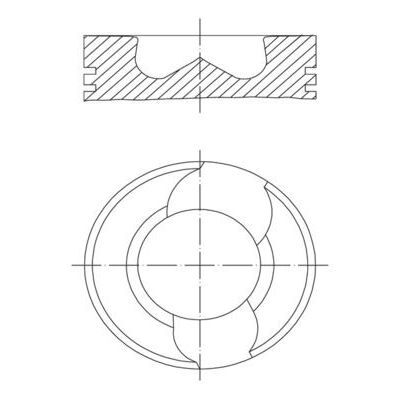 MAHLE PİSTON T5 2.5 TDI -AXD-AXE 3.4.5 CYL (81,01MM STD) (070107065AL)