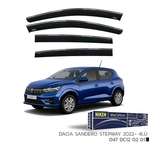 NIKEN KROMLU CAM RÜZGARLIĞI DACIA SANDERO STEPWAY 2022- 4LÜ