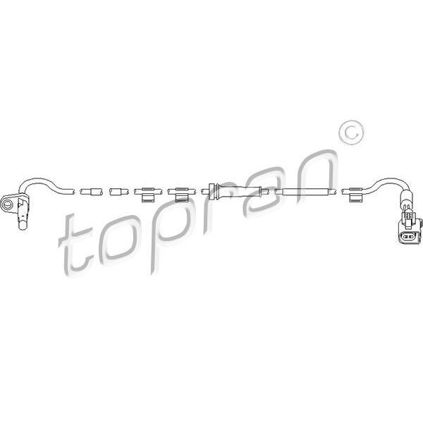TOPRAN ARKA ABS HIZ SENSORU SOL TRANSIT V347 V348 TT9 2.2 155PS 11>14 2.2 TDCI 2.4 TDCI 3.2 TDCI (1785284)