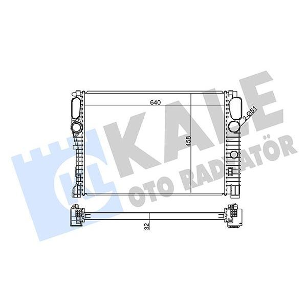 KALE RADYATOR MOTOR SU RADYATORU MERCEDES C219 W211 S211 (A2115003102)