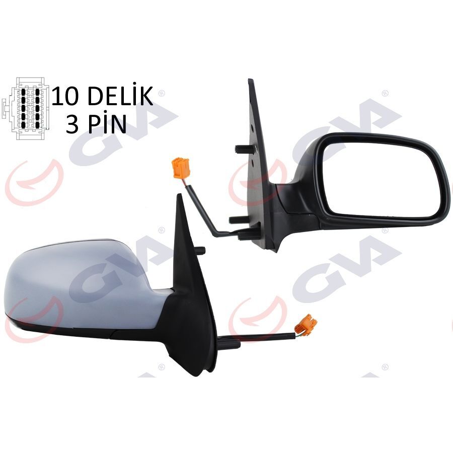 GVA DIŞ DİKİZ AYNASI SAĞ XSARA 03> ELEKTRİKLİ ISITMALI ASTARLI KONVEKS 3 FİŞ VM-6146EPSR (8149.GT)