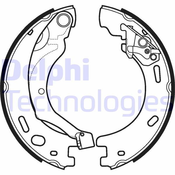 DELPHI FREN BALATASI ARKA PARK FRENI LAND ROVER DISCOVERY 3-4 L319 RANGE ROVER SPORT 1 L320 (LR031947)
