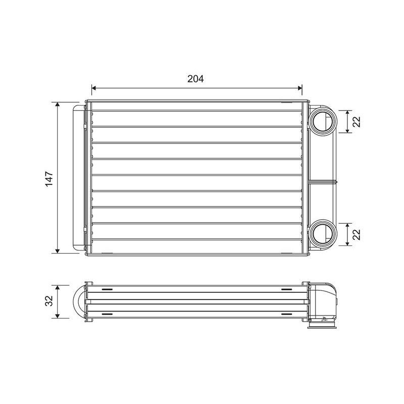 VALEO KALORİFER RADYATÖRÜ OPEL ASTRA J ASTRA J GTC 10 ASTRA K-ZAFIRA TOURER C 15 (13287939)