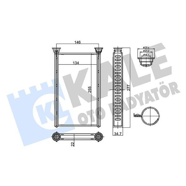 KALE RADYATOR KALORIFER RADYATORU BMW F20 F21 F22 F23 F87 F30 F31 F34 F35 F80 F32 F33 F36 F82 F83 (64119229486)