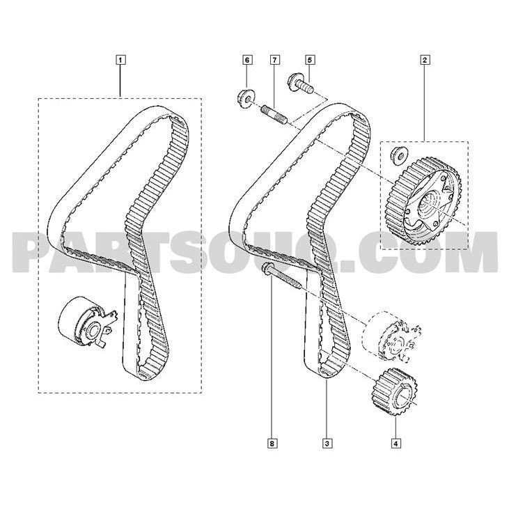 MY EKSANTRİK MİL SAPLAMASI CLIO-KANGOO-MEGANE-SANDERO-LODGY-LOGAN-DUSTER 1.5 DCI K9K (7700114692)