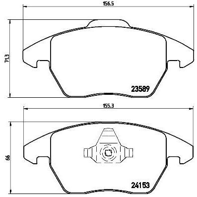BREMBO ÖN BALATA C4 PICASSO 06 >11 > P5008 1.6 16V-2.0 16V-2.0 HDI 08 >12 >P3008 12 > DS4 11 > DS5 12 > (1647874080)