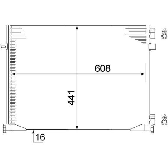 MAHLE KLİMA RADYATÖRÜ KONDANSATÖRÜ RADYATÖRÜ RENAULT TRAFIC II 01 14 OPEL VİVARO 01 14 1.9DCI (7700312901)