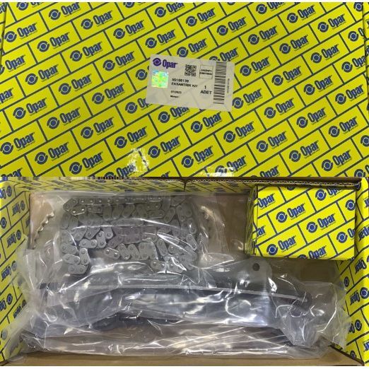 OPAR EKSANTRİK ZİNCİR SETİ ALBEA-DOBLO-EGEA-PUNTO-500-ASTRA H CORSA D-ASTRA J 1.3 JTD 1.3 CDTI E5 E6 GERGİ KİTİ DELİKLİ ZİNCİR (1616311880)