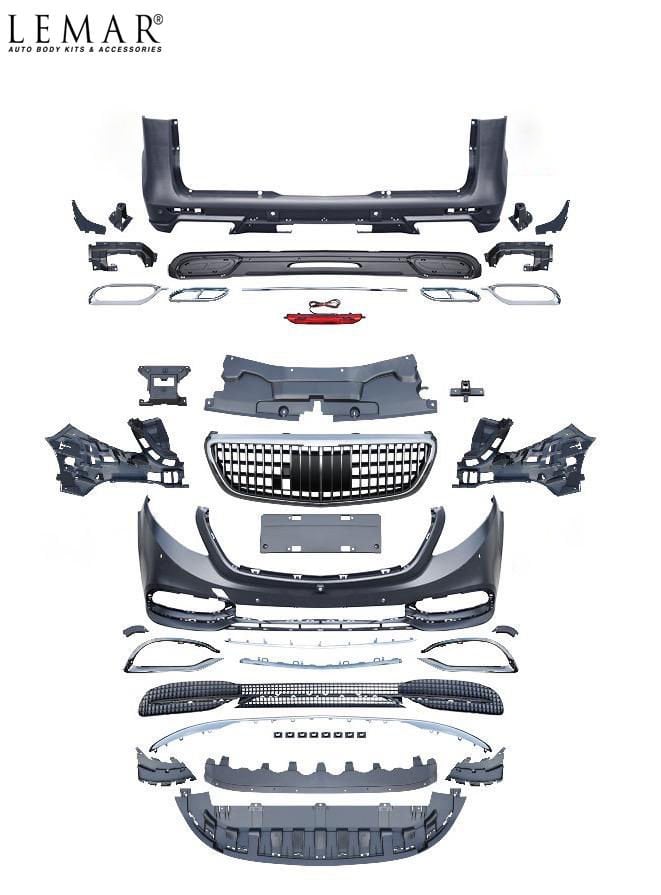 Lemar Gövde Seti W447 Vito Gls Maybach Dönüşüm Seti. Kaputlu Versiyon. Geniş Panjur (A447 885 10 00)