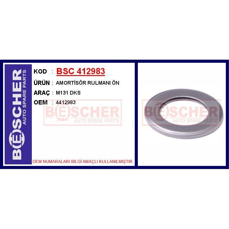BESCHER AMORTİSÖR RULMANI ÖN M131 DKS (4412983)