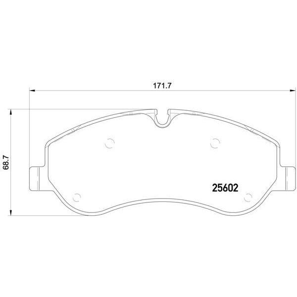 BREMBO ÖN BALATA FORD TRANSIT V363 14> -TRANSIT CUSTOM 2.2 TDCI 12> KABLOLU (1842632)