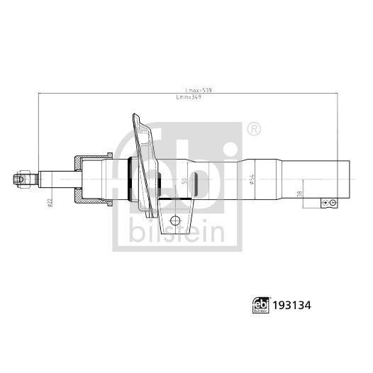 FEBI AMORTİSÖR ÖN CADDY/GOLF/JETTA/A3 04> (1K0413031AC)
