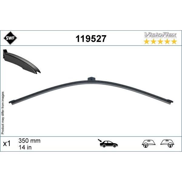VALEO SWF VISIOFLEX FLAT BLADE X1 340 MM ARKA AUDI A3. BMW X1. VW TOUAREG (61622588277)