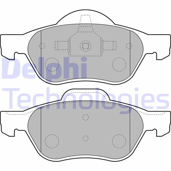 DELPHI ÖN FREN BALATASI RENAULT LAGUNA II 01 05 LAGUNA III 07 15 MEGANE II 02 (7701206598)