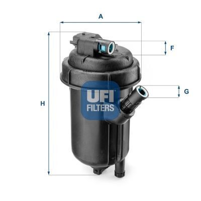 UFI YAKIT FİLTRESİ ASTRA H 1.3CDTI-1.9CDTI-1.9CDTI 16V-VECTRA C-SIGNUM 1.9CDTI 04 > 675512520 OE (13179060)