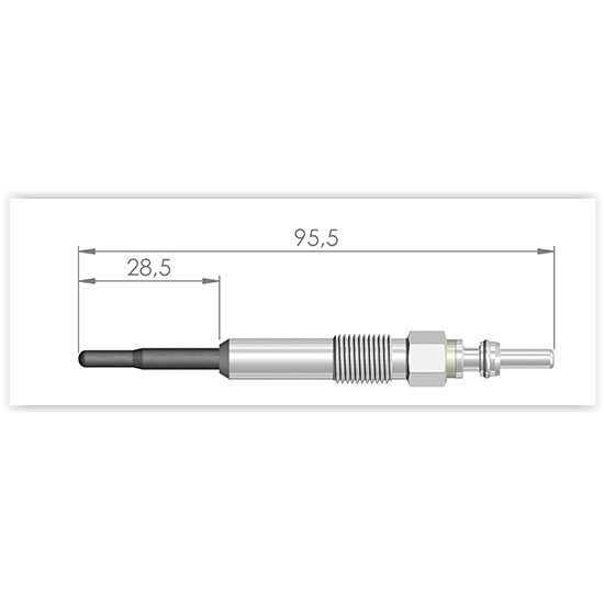 ET1GERMANY KIZDIRMA BUJİSİ GOLF V 1.9TDI-PASSAT 2.0TDI-POLO 1.4TDI-CRAFTER 2.5TDI-T5 2.5 TDI BMM (N10591601)