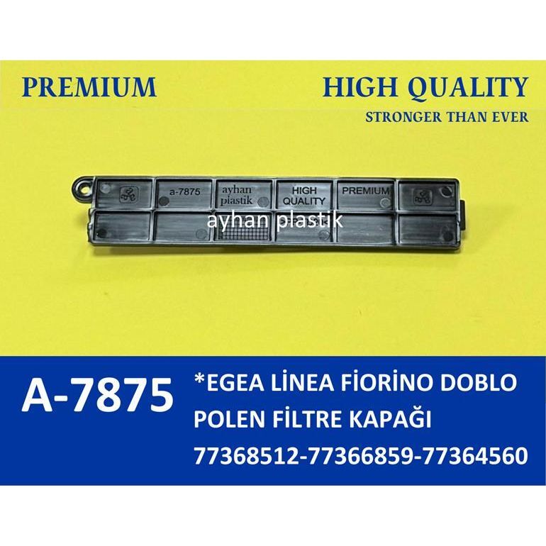 AYHAN POLEN FİLTRE KAPAĞI FIAT FIORINO-LINEA-DOBLO III-CITROEN NEMO-PEUGEOUT BIPPER (77364560)