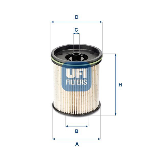 UFI YAKİT FİLTRESİ ASTRA K 1.6 CDTİ 15 > B16DTE-B16DTH-B16DTI (13539108)