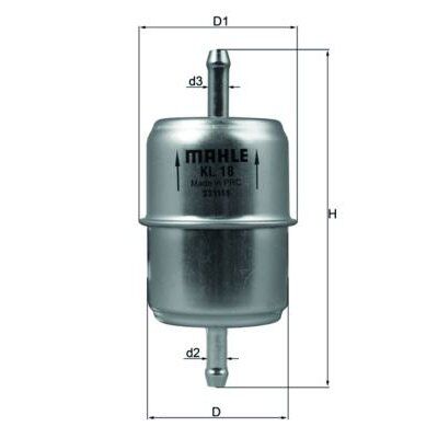 MAHLE YAKIT FILTRESI MERCEDES M102 190 W201 W123 W124 W460 (A0024770001)