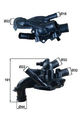 Behr Mahle Termostat Isı Ayarlacı Valf R55 R56 R57 R58 R59 R60 R61 (1153 7 647 751)