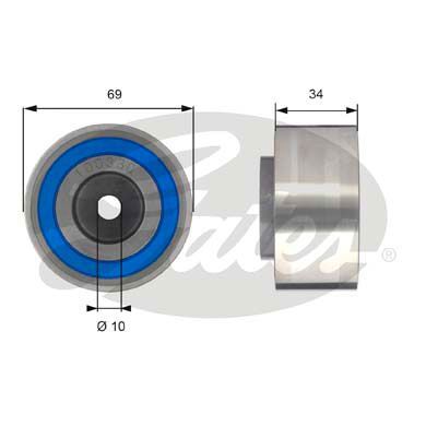 GATES TRİGER AVARA GERGİ RULMANI PEUGEOT 407-607-CITROEN C6-C5 2.7 3.0 HDI (0830.55)