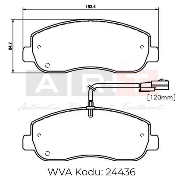 ART ÖN BALATA MASTER III 2.3DCİ 2.10 >13 > MOVANO 2.3CDTİ 5.10 >14 > NISSAN NV400 2.3CDİ 11 > 410604386R-4106000Q0L (410601061R)
