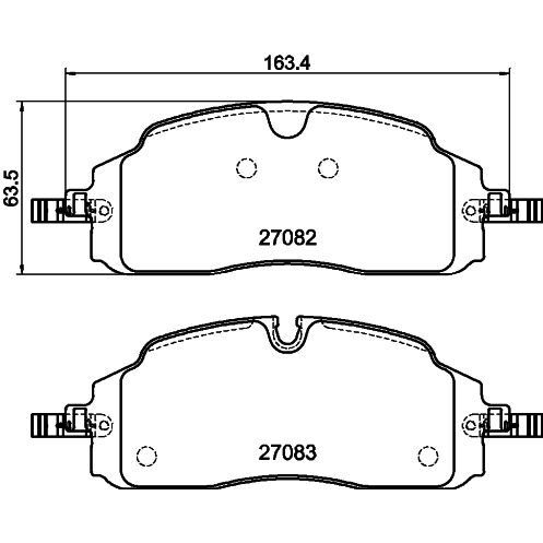 AUTOTECH 417/1-200 ON FREN BALATASI YENI TRANSIT CUSTOM-VW CARAVELLE-TRANSPORTER 23> (2717802)