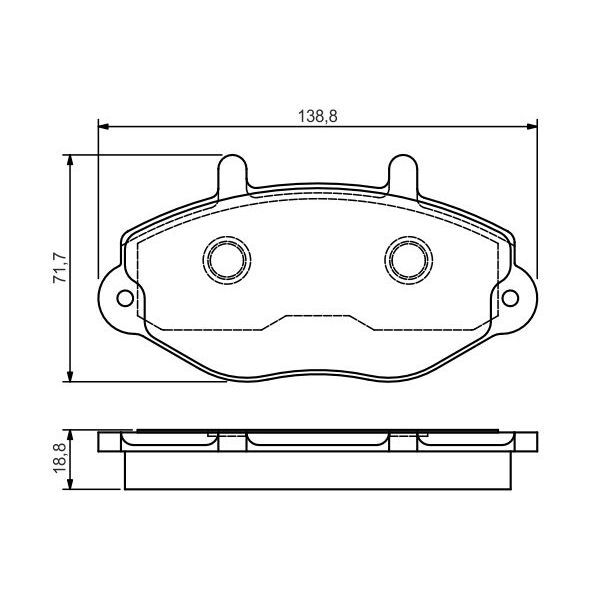 BOSCH ON FREN BALATASI TRANSIT T15 93>00 (1134159)