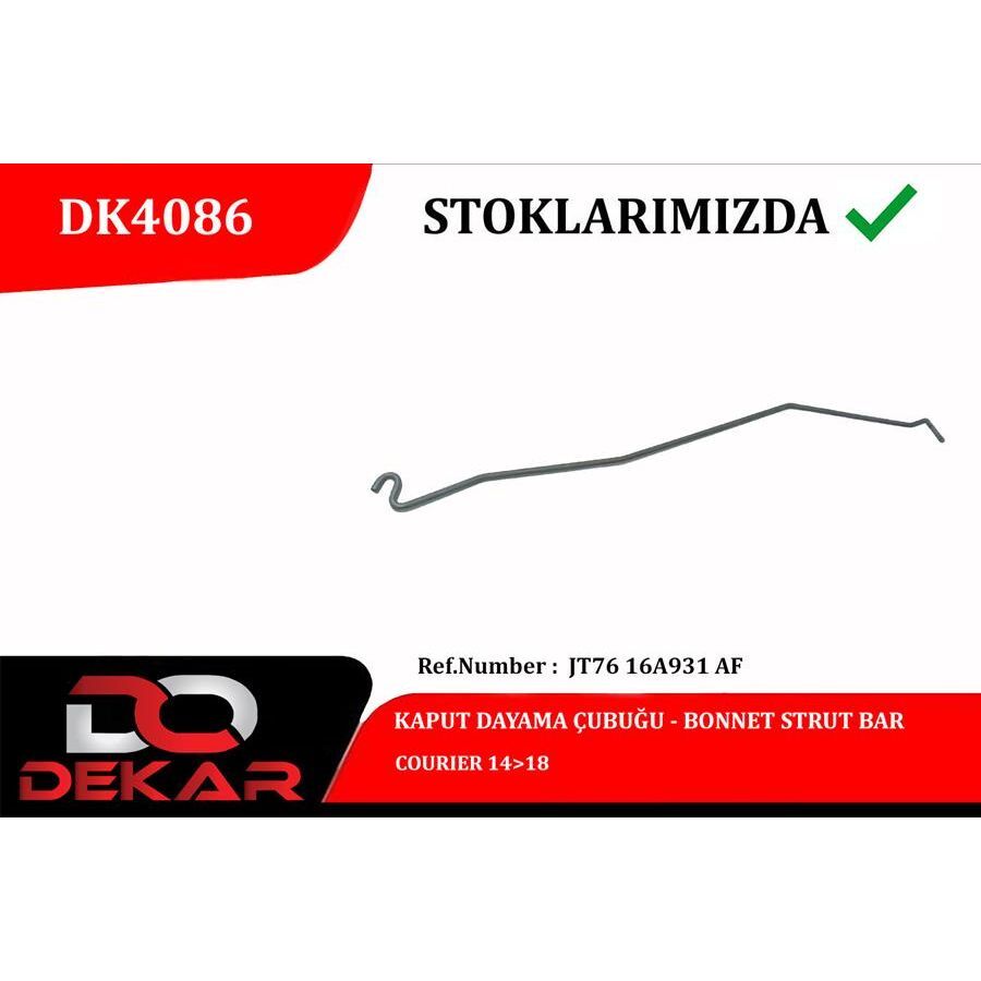 DEKAR KAPUT DAYAMA ÇUBUĞU COURIER 14 18 (JT7616A931AF)