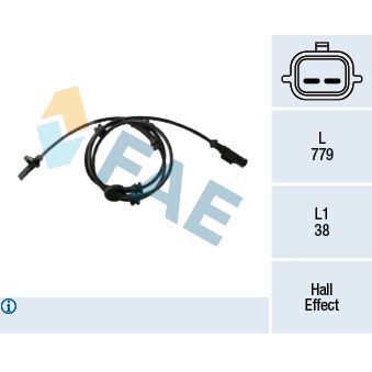 FAE ABS SENSÖRÜ RENAULT ÖN SAĞ-SOL MASTER III 2.3 DCİ FWD-2.3 DCİ RWD-2.3 DCİ 100 FWD 10 (479106406R)