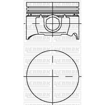 YENMAK PISTON SEGMAN ESCORT MONDEO II ZH 1.8 16V ZETEC 103PS -113PS 95>99 STD ÇAP: 80.60MM (8770821)