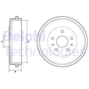 DELPHI FREN KAMPANASI ARKA FORD B-MAX 12> TOURNEO-TRANSİT COURİER 14>24 DIŞ: 271MM/ IÇ: 228MM (1752037)