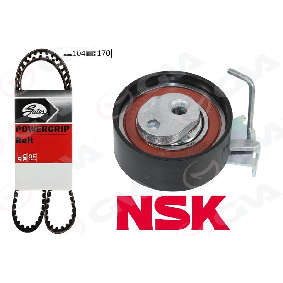 GVA EKSANTRİK GERGİ KİTİ 104X170 206-207-306-307-BIPPER-PARTNER-BERLINGO-C2-NEMO-FIORINO 1.4 K015575XS (0831.86)