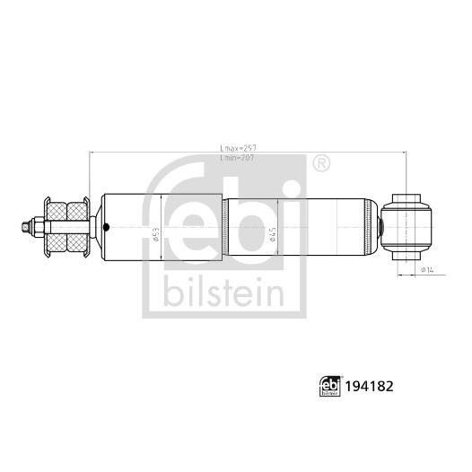 FEBI ÖN AMORTİSÖR SAĞ/SOL TRANSPORTER T4 CARAVELLA 91-03 (701413031B)