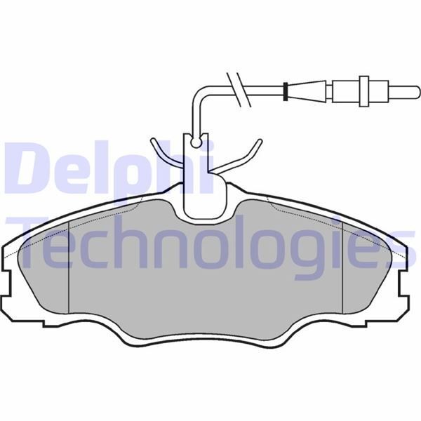 DELPHI ÖN BALATA FİŞLİ P406 1.6 1.8 95/10.04 XANTIA XM (4251.31)