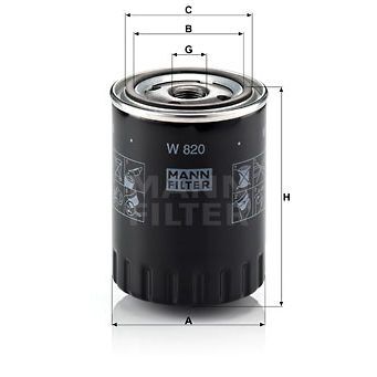 MANN YAĞ FİLTRESİ AC DELCO (W820)