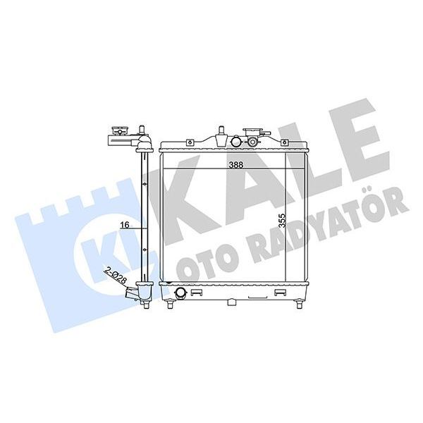 KALE RADYATOR RADYATÖR KIA PICANTO AL/PL/BRZ 395X355X16 (2531007000)