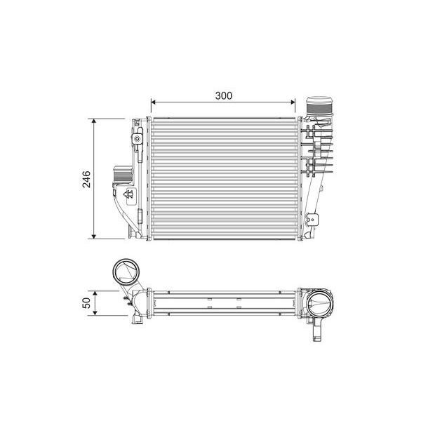 VALEO INTERCOOLER TURBO RADYATÖRÜ CITROEN JUMPY-SPACETOURER-OPEL ZAFIRA-VIVARO C-TRAVELLER-EXPERT- TOYOTA PROACE AL/BRZ 1.5 DV5 1.6 DV6 2.0 DW10 BLUEHDI (9806562180)