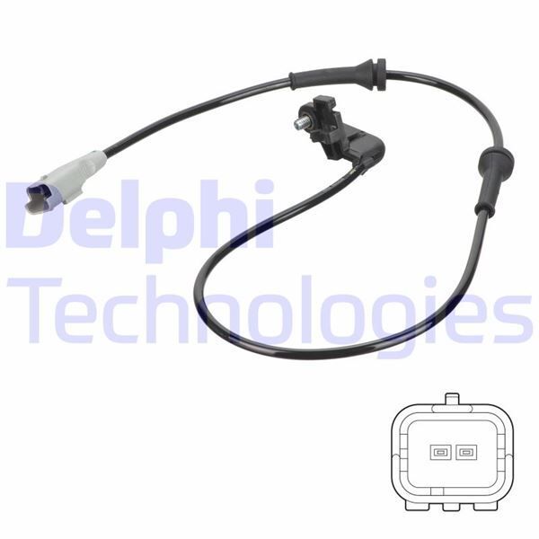 DELPHI ABS DEVİR SENSÖRÜ ARKA PEUGEOT P307 03 12 CITROEN C4 04 11 (4545.C3)