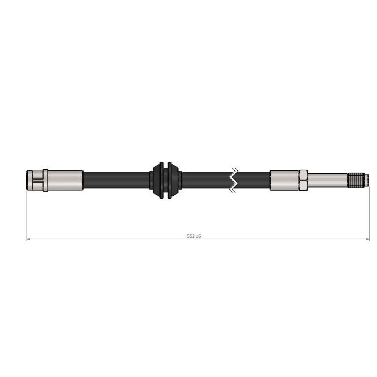 CAVO FREN HORTUMU ON MERCEDES VITO W639 03> (A6394280835)