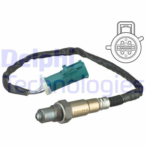 DELPHI OKSİJEN SENSÖRÜ FOCUS CMAX 04 FOCUS II 05 VOLVO C30 07-12 - S40 04 435MM 0258006925 (1309292)