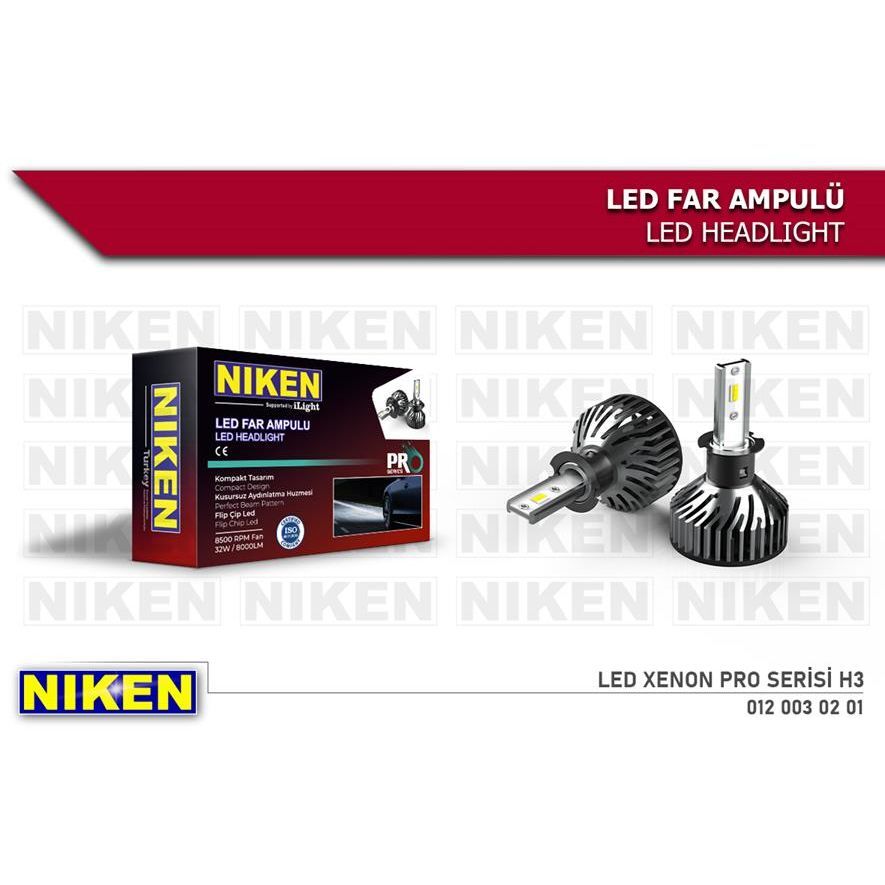 NIKEN AMPÜL LED XENON PRO SERISI H3