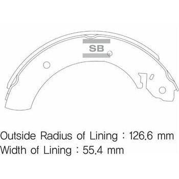 SANGSIN ARKA KAMPANA PABUÇ BALATA HYUNDAI H100 KAMYONET 04- / KIA BONGO. K2500 04- (5830534A10)
