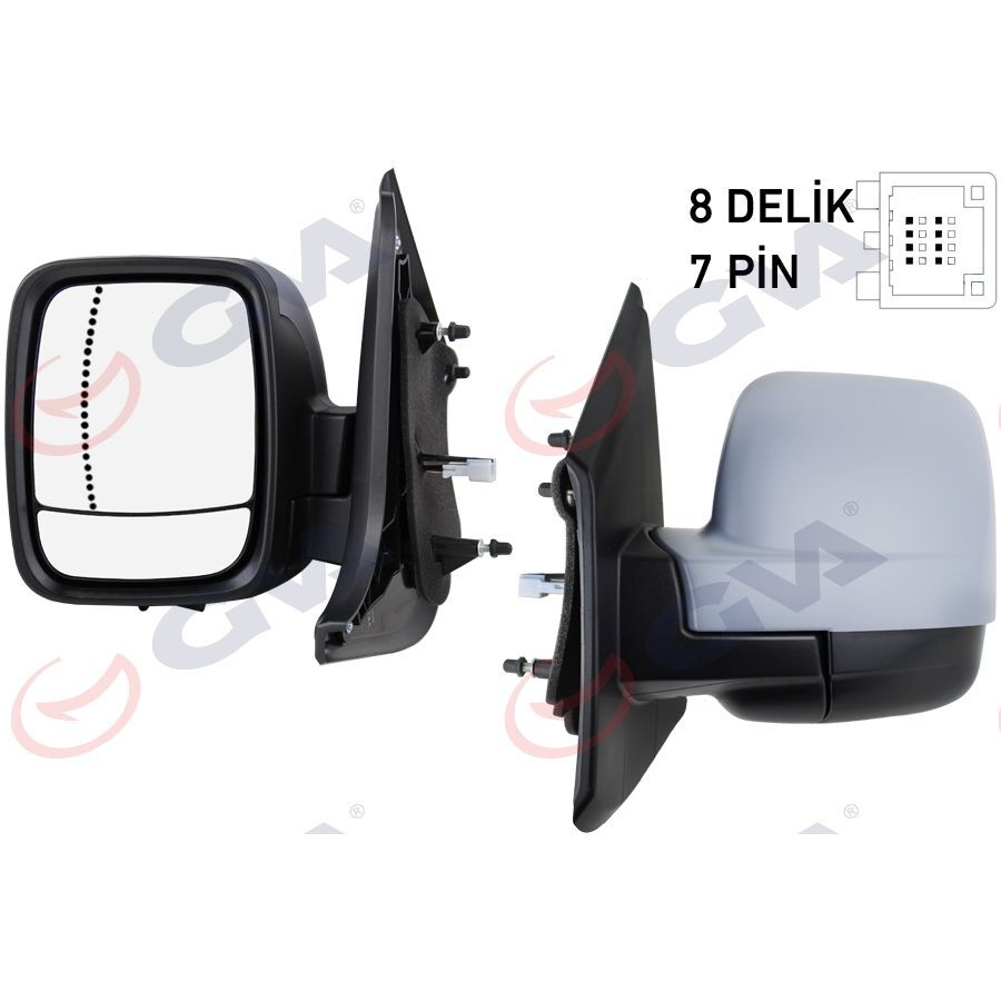 GVA DIŞ DİKİZ AYNASI SOL TRAFIC III 15> ELEKTRİKLİ ISITMALI ASTARLI ASFERİK 5 FİŞ VM-976EHPAL 5 FİŞ VM-976EHPAL (4422997)