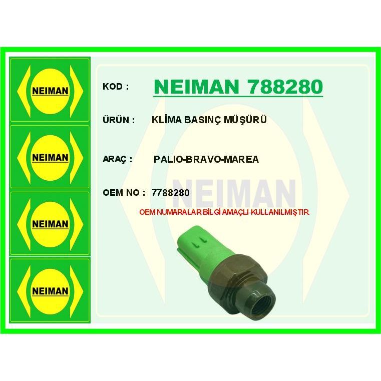 BESCHER KLİMA BASINÇ MÜŞÜRÜ PALIO-BRAVO-MAREA (7788280)