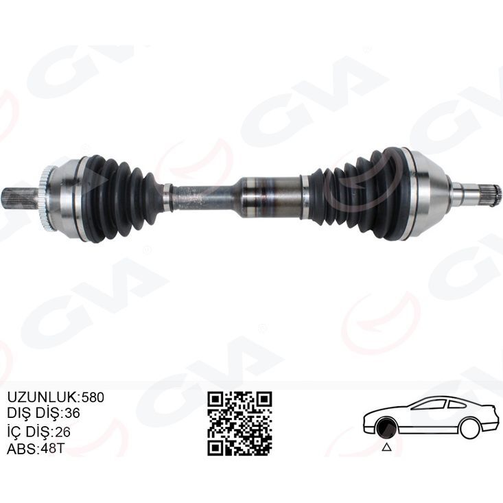 GVA ÖN AKS KOMPLE SOL VOLVO XC90 02> ABS LI (8601581)
