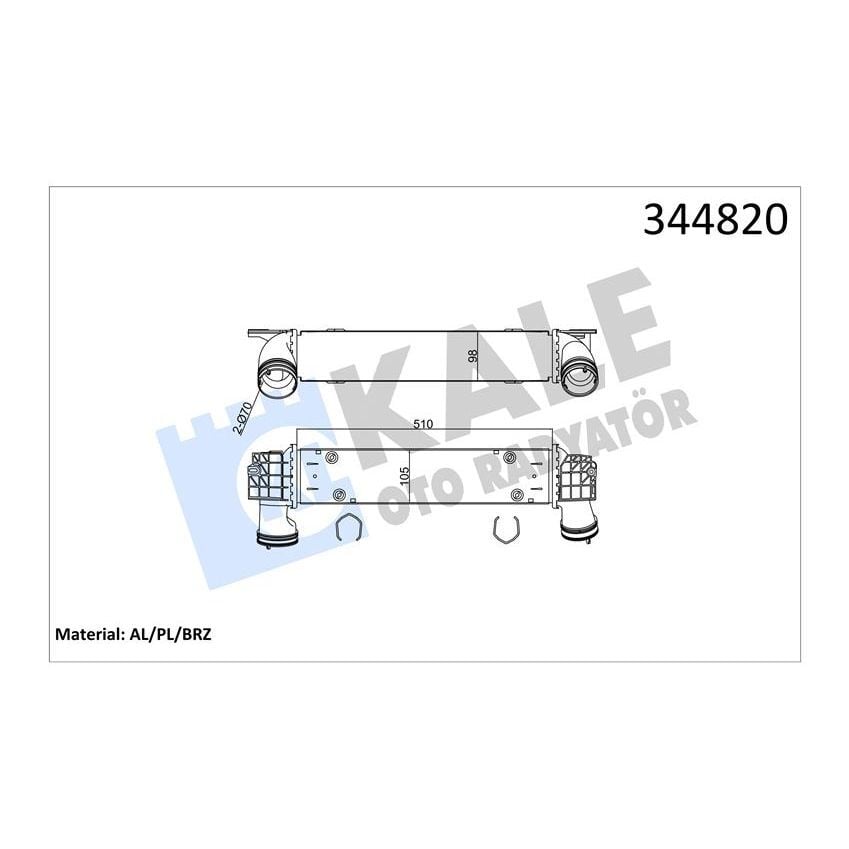 KALE RADYATOR TURBOSARJ RADYATORU BMW N47 E81 E82 E87 E88 E90 E91 E92 E93 E84 (17517798788)