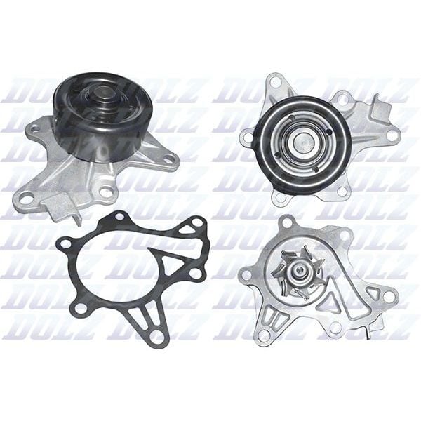 DOLZ DEVİRDAİM SU POMPASI TOYOTA COROLLA AURIS 1.4L 1NDTV DIZEL NDE150 NDE180 D-4D 10- / YARIS 1.4L 1NDTV DIZEL NLP130 10- (1610009610)