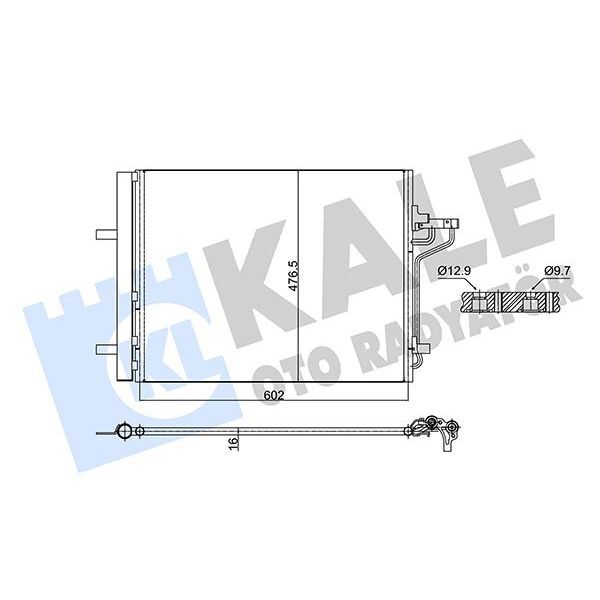 KALE RADYATOR KLIMA RADYATORU FOCUS III 11 17 1.6 ECOBOOST C-MAX II 11 1.6 ECOBOOST -2.0 TDCI (1693590)